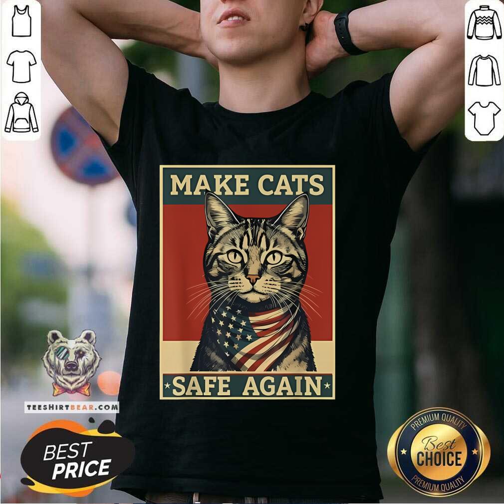 Hot 2024 Presidential Election Make Cats Safe Again T-Shirt