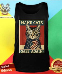 Hot 2024 Presidential Election Make Cats Safe Again Tank-top