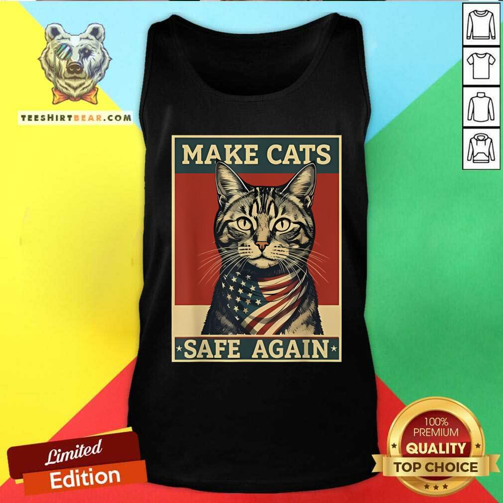 Hot 2024 Presidential Election Make Cats Safe Again Tank-top