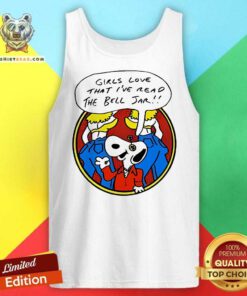 Hot Snoopy Girls Love That I've Read The Bell Jar Tank-top