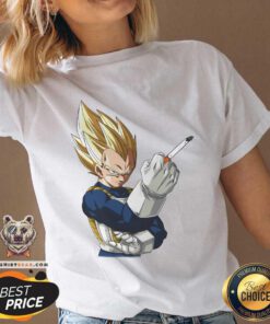 Hot Vegeta Dragon Ball Smoking V-neck