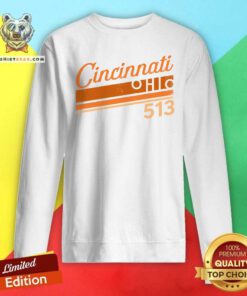 Hot Vintage Cincinnati Ohio 513 Sweatshirt