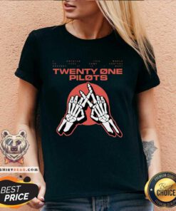 Nice 2024 To Feel Some Control Twenty One Pilots Skeleton Hands V-neck