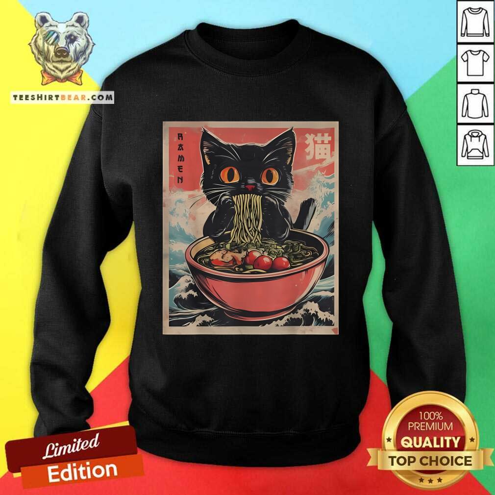 Nice Cat Ramen Japanese Kawaii Cat Anime Sweatshirt