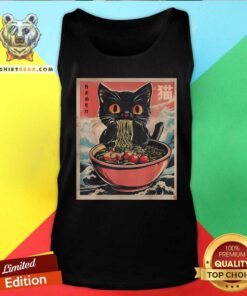 Nice Cat Ramen Japanese Kawaii Cat Anime Tank-top