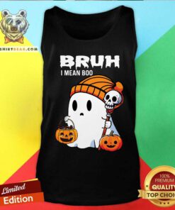 Nice Halloween Bruh Ghost Boo Skull Pumpkin Tank-top
