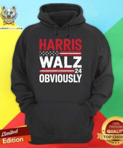 Nice Harris Walz Obviously 2024 Hoodie