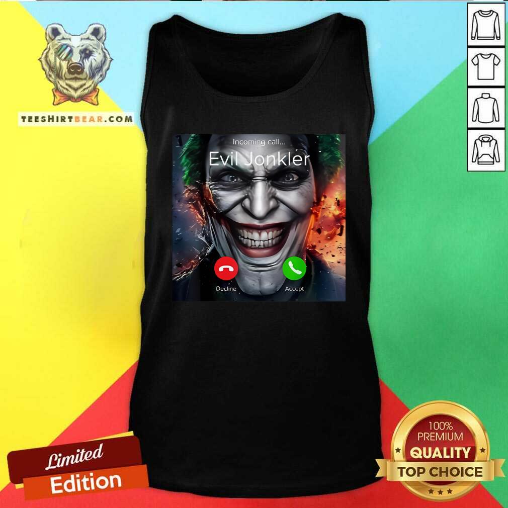 Nice Humor Horror Incoming Call From Evil Jonkler Halloween Tank-top