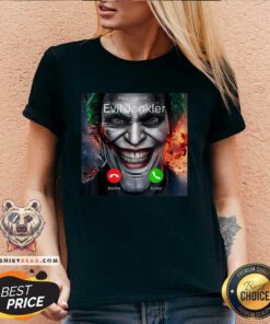 Nice Humor Horror Incoming Call From Evil Jonkler Halloween V-neck