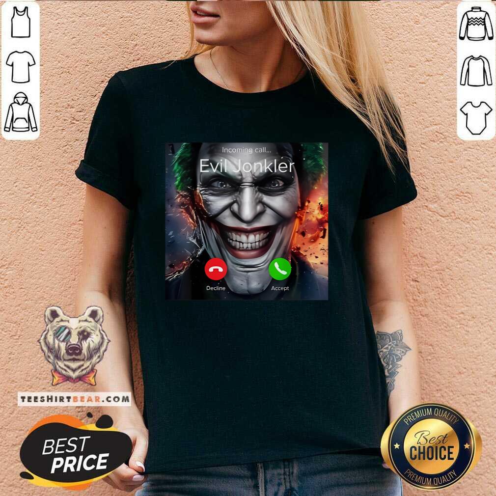 Nice Humor Horror Incoming Call From Evil Jonkler Halloween V-neck