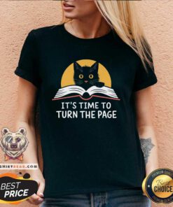Nice It's Time To Turn The Page Kamala Harris V-neck