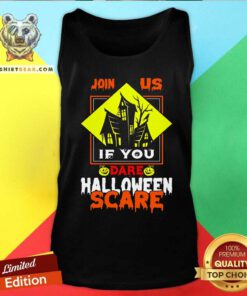 Nice Join Us If You Dare Halloween Scary Graphic Tank-top