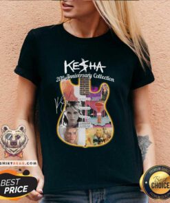 Nice Kesha 20th Anniversary Collection Signature V-neck