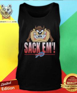 Nice Looney Tunes Taz Sack Em' X Buffalo Bills Tank-top