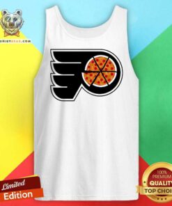 Nice Philadelphia Flyers Pizza Tank-top