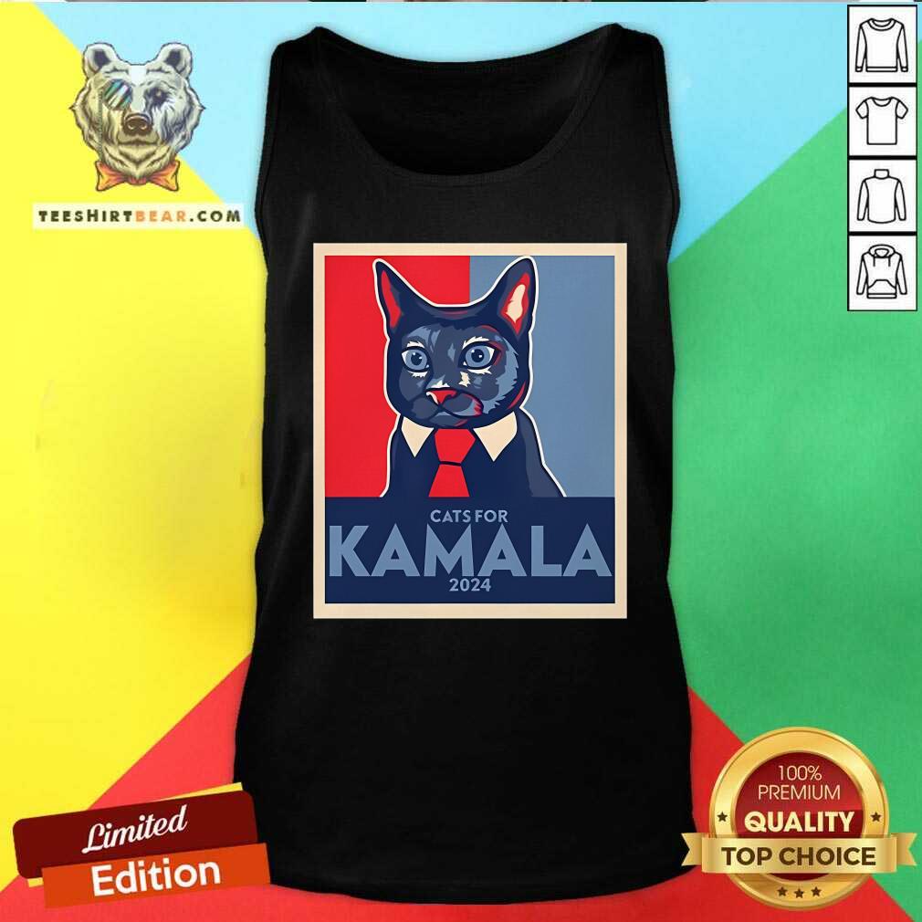 Official Anne Burrell Cat For Kamala Harris 2024 Retro Tank-top