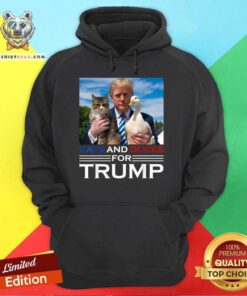 Official Cats And Ducks For Trump 2024 Hoodie