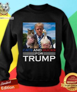 Official Cats And Ducks For Trump 2024 Sweatshirt