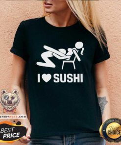 Official I Love Sushi Sex Witz Joke Japan V-neck