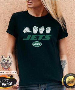 Official Love Sign X Jets ASL V-neck