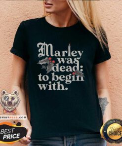 Official Marley Was Dead To Begin With V-neck