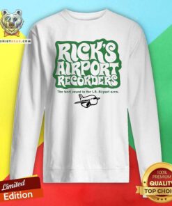 Official Tom Petty Rick's Airport Recorders The Best Round Sweatshirt