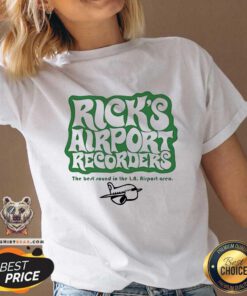 Official Tom Petty Rick's Airport Recorders The Best Round V-neck