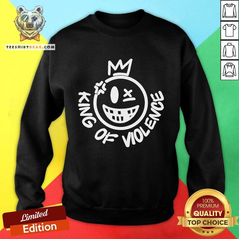 Original Chuck Liddell Wearing King Of Violence Sweatshirt