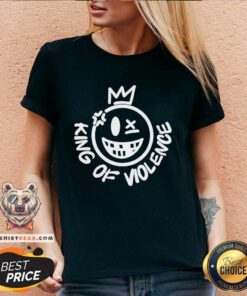 Original Chuck Liddell Wearing King Of Violence V-neck