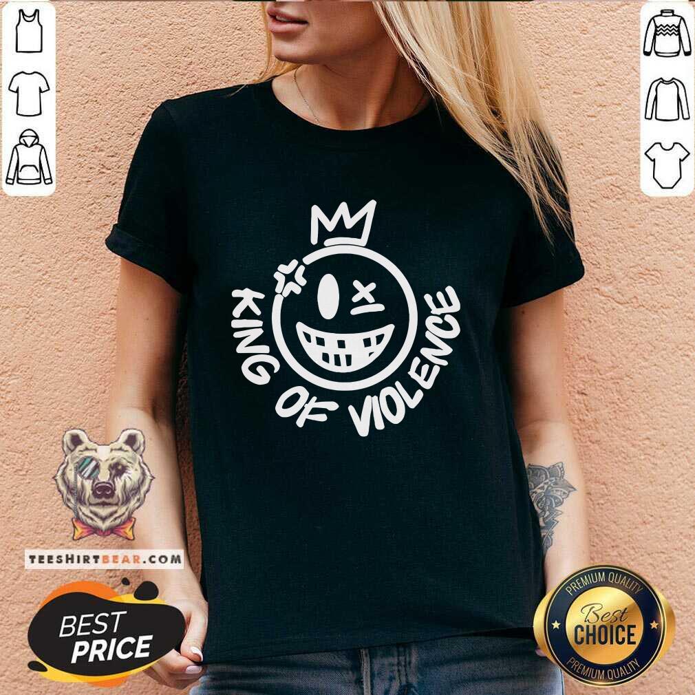Original Chuck Liddell Wearing King Of Violence V-neck