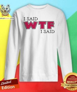 Original I Said WTF I Said Sweatshirt