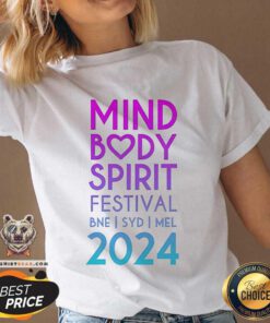 Original Mind Body Spirit Festival Two Sided Standard Event V-neck
