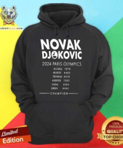 Original Novak Djokovic 2024 Paris Olympics Champion Alcaraz Musetti Hoodie