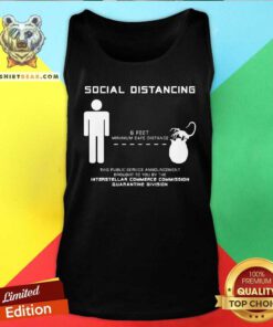 Original Social Distancing Alien Face Hugger Tank-top