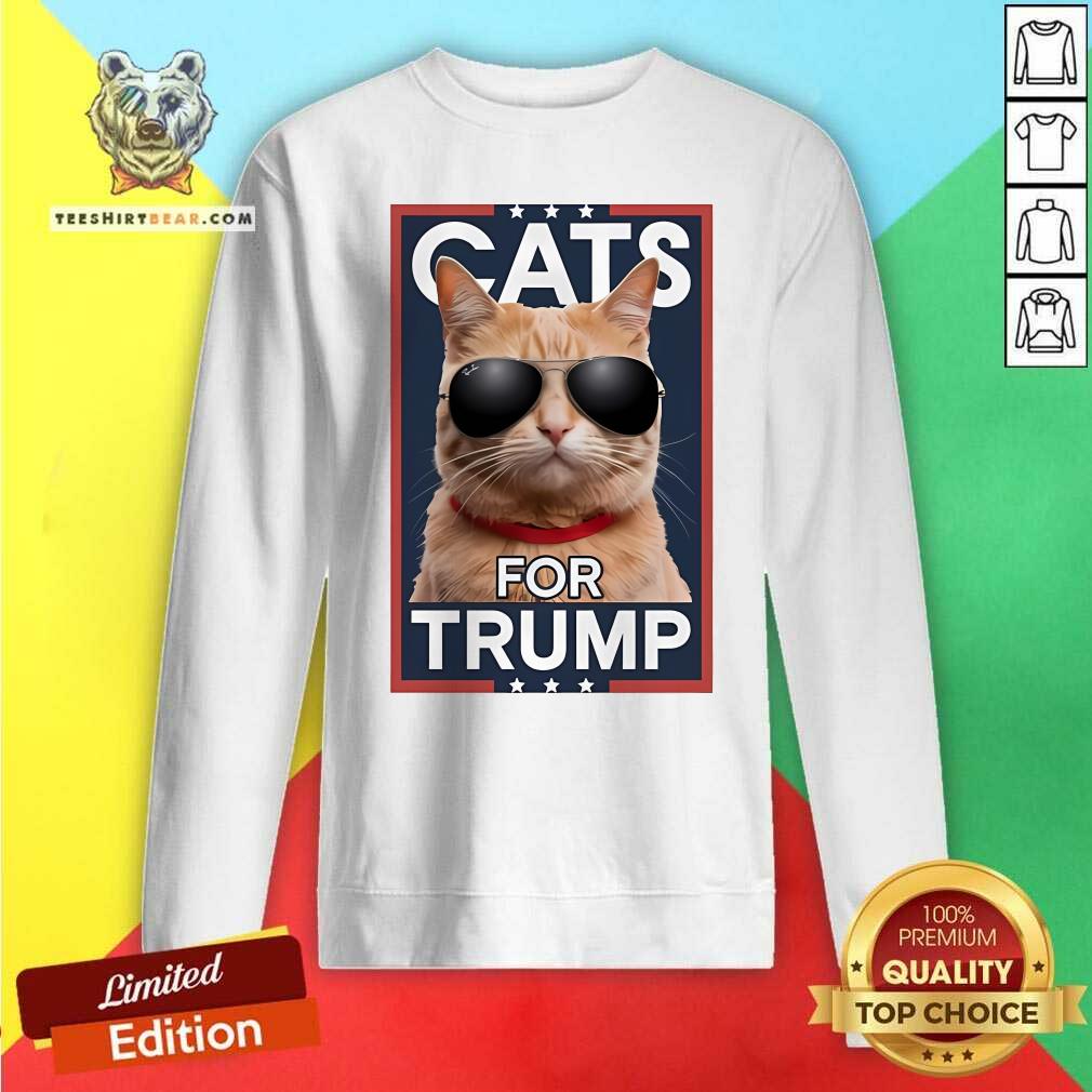 Original They're Eating The Pets Cats For Trump Sweatshirt