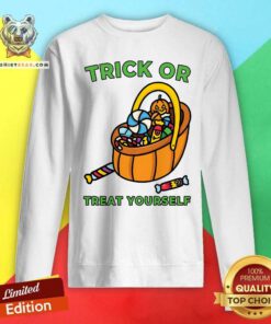 Original Trick Or Treat Yourself Halloween Sweatshirt