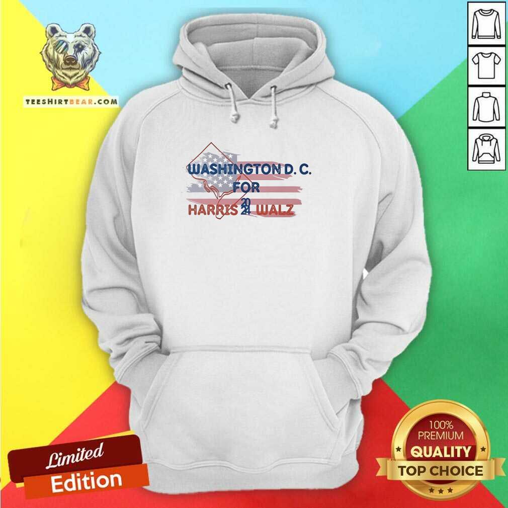 Original Washington D.C For Harris Walz 2024 Flag Hoodie