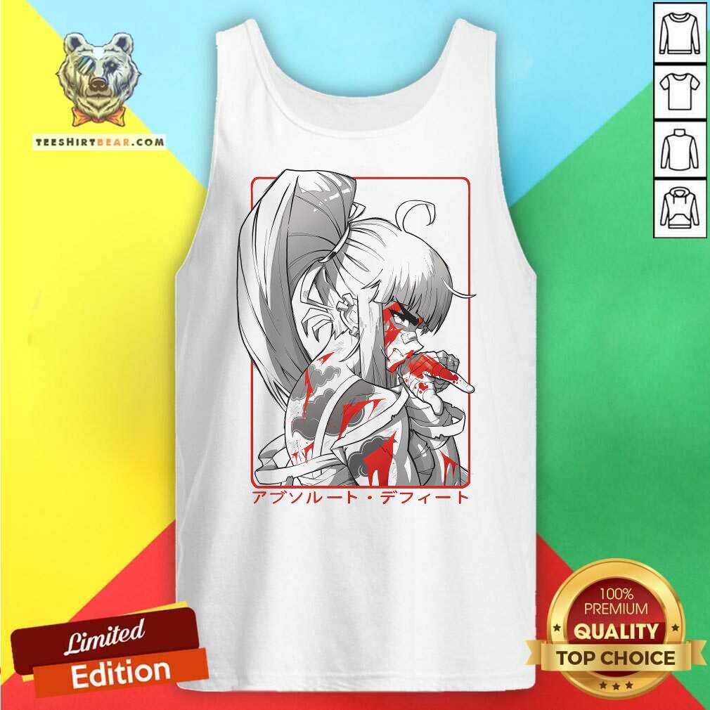 Premium Eyepatch Wolf Crow Absolute Defeat Tank-top