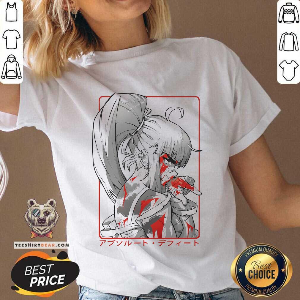 Premium Eyepatch Wolf Crow Absolute Defeat V-neck