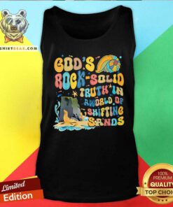 Premium God Rock Solid Truth In Rworld Of Shirting Sand Tank-top