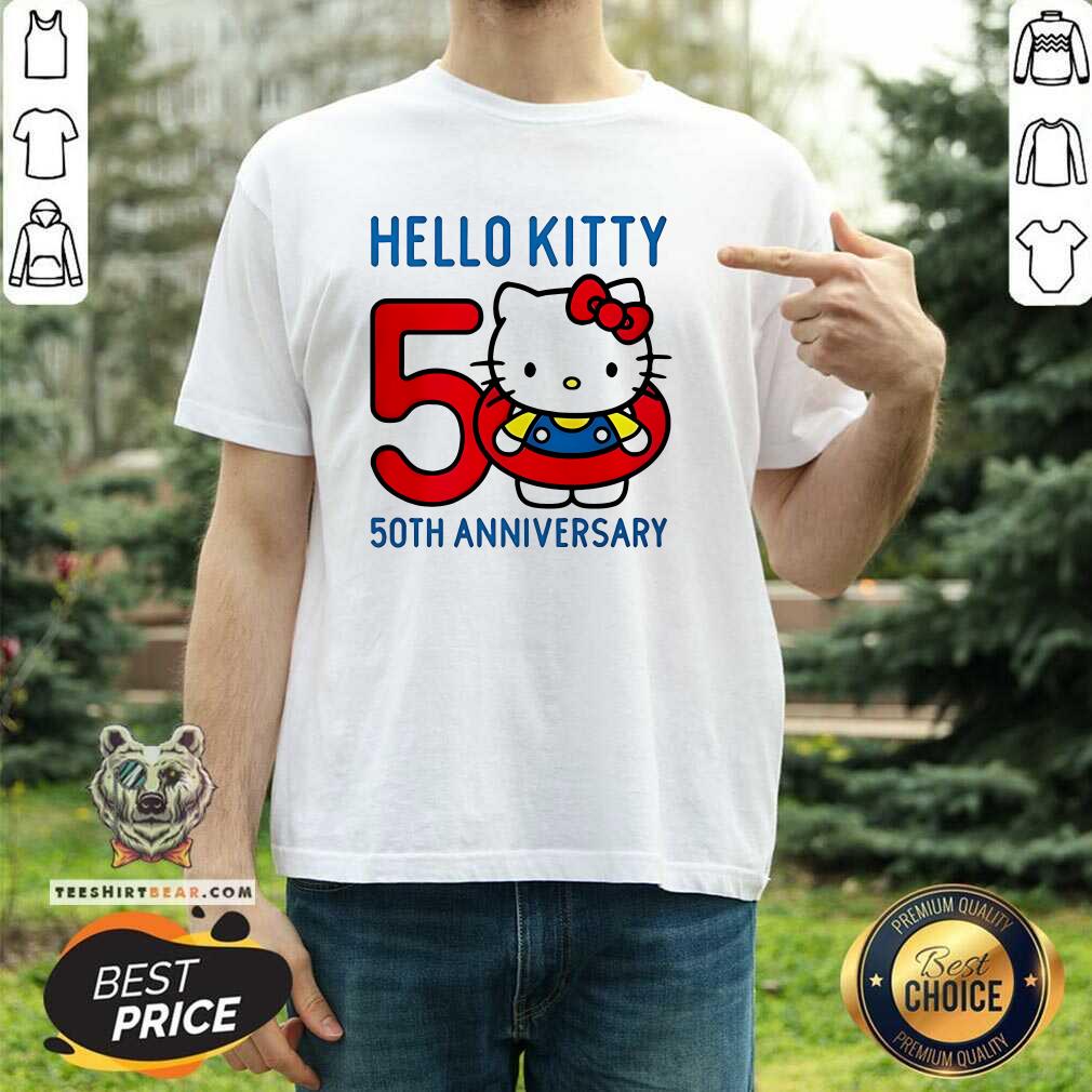 Premium Hello Kitty 50th Anniversary Cartoon T-Shirt