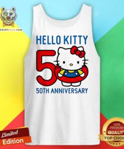 Premium Hello Kitty 50th Anniversary Cartoon Tank-top