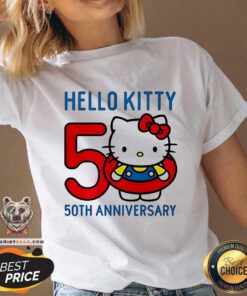 Premium Hello Kitty 50th Anniversary Cartoon V-neck