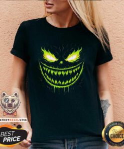 Premium Jack O Lantern Scary Pumpkin Halloween V-neck