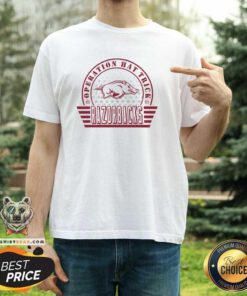 Premium Operation Hat Trick Arkansas Razorbacks T-Shirt