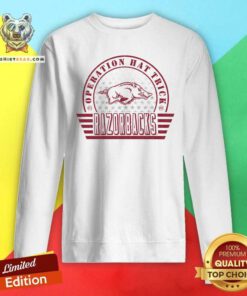 Premium Operation Hat Trick Arkansas Razorbacks Sweatshirt