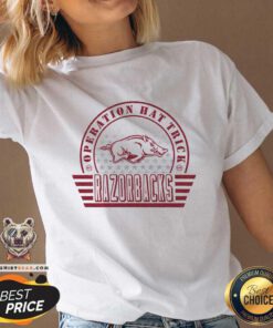 Premium Operation Hat Trick Arkansas Razorbacks V-neck