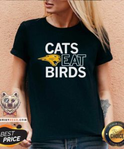 Premium Raygunsite Cats Eat Birds V-neck