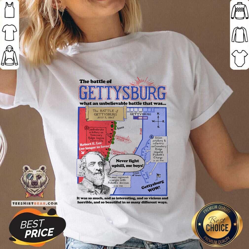 Premium The Battle Of Gettysburg What An Unbelievable Battle V-neck