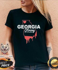 Pretty Georgia Strong Pray For Georgia V-neck